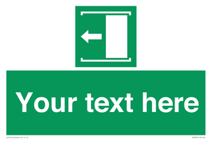 Custom Slide to Open Sign